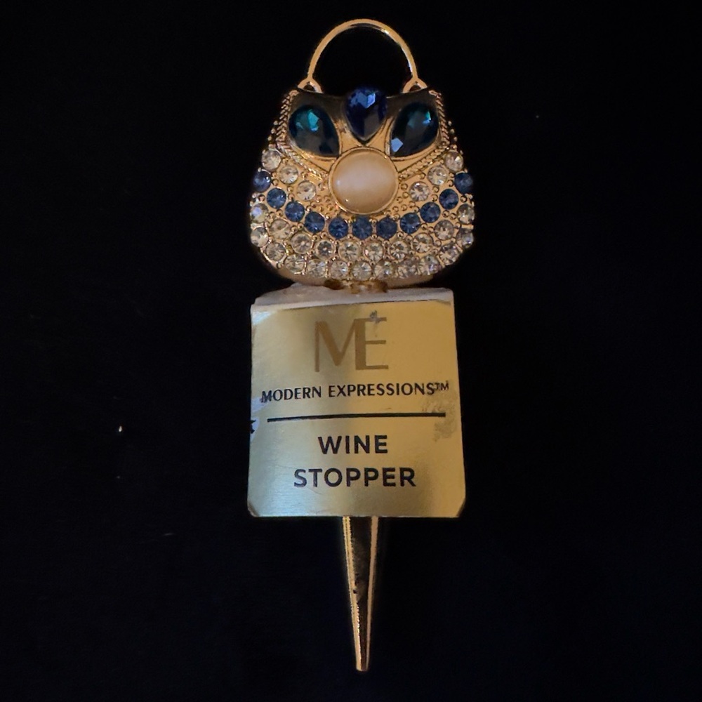 NWT Modern Expressions Wine Stopper Purse Bag